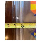 Set of 3 Lucite Serving Trays with Fish Print and Ice Bucket