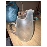Collection of Glass Vases, Pitcher, and Decorative Coasters