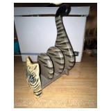 Cat Cookie Jar and Wooden Cat Napkin Holder Set