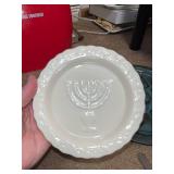 Hanukkah Serving Set with Lenox Plate, Blue Star Dish, and Tray