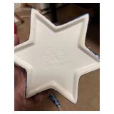 Hanukkah Serving Set with Lenox Plate, Blue Star Dish, and Tray
