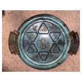 Hanukkah Serving Set with Lenox Plate, Blue Star Dish, and Tray