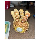 Retro Cheese and Butter Serving Set with Spreader Knives and Divided Platter