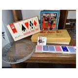 Mah Jongg Set, Vintage Board Games, and Decorative Glassware Collection