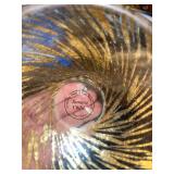 Decorative Plates and Figurines Collection including Porcelain, Glass, and Gold Leaf Bowl