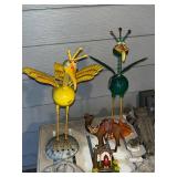 Collection of Animal Garden Statues and Decorative Figurines