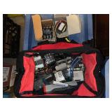 Lot of Electrical Relays, Transformers, and Test Probe Assortment