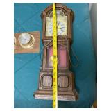 Vintage Wall Pendulum Clock and Barometer Thermometer Set