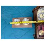 Vintage Wall Pendulum Clock and Barometer Thermometer Set