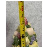 Holland Mold Ceramic Fruit Topiary Table Decor, 14 Inches Tall