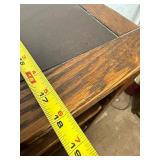 Rustic Wood Chest of Drawers with Metal Handles, 36in x 20in x 49in