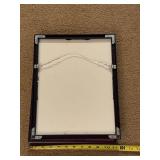 Pair of Framed Ink Drawings on Vintage Text Pages Signed by Artist