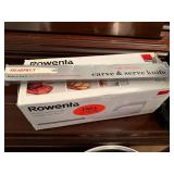 Kitchen Appliance and Utensil Set with Coffee Maker, Mixing Bowls, and an Electric Knife