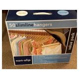 Box of 50 Non-Slip Slimline Hangers Value Pack