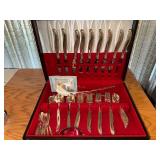 1847 Rogers Bros Leilani Silverplate Flatware Set with Box