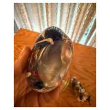 Art Glass Collection with Murano Style Bowl, Fish Paperweight, and Gemstone Grapes