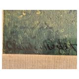 Framed Monet Poppy Field Print with Gold Frame, 20x18 Inches