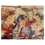 Framed Art Print of Elegant Women in Victorian Dress