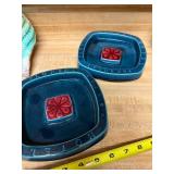 Pair of Vintage Hotel Florida Portugal Lisboa Ceramic Ashtrays