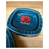 Pair of Vintage Hotel Florida Portugal Lisboa Ceramic Ashtrays