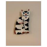 Fat Cat Art Print by Nancy Carlson with Cat Wall Clock