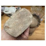 Set of 2 Tribal Style Clay Figurines - Handcrafted Sculptures