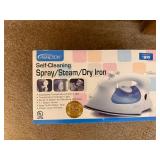 Perfection Self-Cleaning Spray Steam Dry Iron in Box