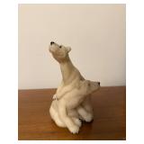 Quarry Critters Peter & Polly Polar Bear Figurine by Second Nature Design 2000
