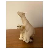Quarry Critters Peter & Polly Polar Bear Figurine by Second Nature Design 2000