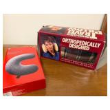 Pair of Neck Travel Pillows - Fleece and Ortho-Fleece Orthopedic