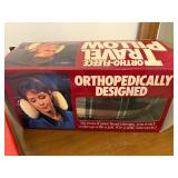 Pair of Neck Travel Pillows - Fleece and Ortho-Fleece Orthopedic