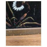 Black velvet Duck wall hanging