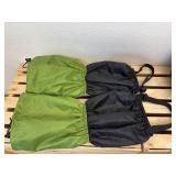 Pair Bluefield Leg Gaiters and a Mesh Mushroom Long Strap Collecting Bag