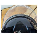 Medium LS2 Verso Open Face Helmet in White with New Chin Shield