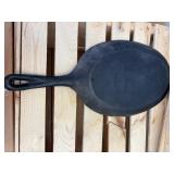 3 Pcs Cast Iron Lot Wagner Ware 11" Round Flat Skillet, 10" Sizzle Skillet & Corn Pan
