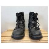 Well Broke in Black Harley Davidson Boots (Believe to be size 11 to 12, tag is worn out)
