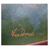 Framed Large Abstract Landscape Painting by Noah Desmond