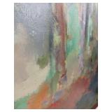 Framed Large Abstract Landscape Painting by Noah Desmond