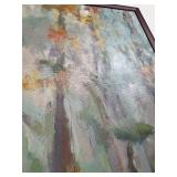 Framed Large Abstract Landscape Painting by Noah Desmond