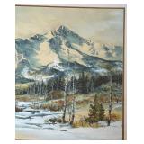 Framed Mountain Landscape Print by Sharon Hults