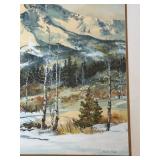 Framed Mountain Landscape Print by Sharon Hults