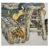 Framed Mickey Mouse Tribute Cross Stitch Artwork