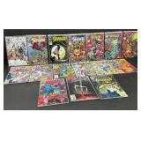 Collection of 15 Spawn and Venom Comic Books with Detective Comics Batman Issue