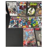Collection of 15 Spawn and Venom Comic Books with Detective Comics Batman Issue