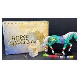 Horse of a Different Color Mexican Folk Art Figurine by Westland Giftware, Elle Kirkpatrick