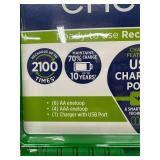 Panasonic Eneloop Rechargeable Battery Kit with Charger, Adapters, and Storage Case