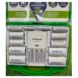 Panasonic Eneloop Rechargeable Battery Kit with Charger, Adapters, and Storage Case
