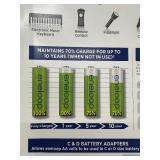 Panasonic Eneloop Rechargeable Battery Kit with Charger, Adapters, and Storage Case