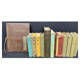 Collection of 13 Vintage and Antique Books Including Zane Grey and John Fox Jr.