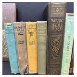 Collection of 13 Vintage and Antique Books Including Zane Grey and John Fox Jr.